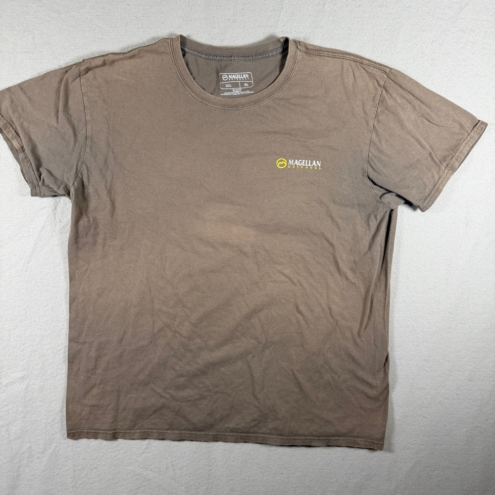 Magellan Outdoors Shirt XL Brown Graphic Tee Live To Explore Mens 4x4 Off Road
